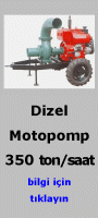 Dizel Motopomp DMP-350-15, kapasite 350 ton/saat y�kseklik 15 m, emme giri�i 8