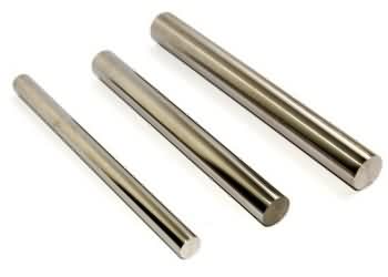 6 - 8 - 10 ve 12 mm çapında Tungsten çubuk (Wolfram).