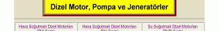 Dizel Motor, Pompa ve Jeneratörler 