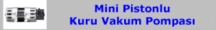 Mini Pistonlu Kuru Vakum Pompası