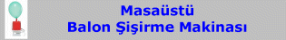 Masaüstü Balon Şişirme Makinası