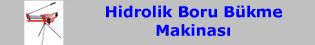 Hidrolik Boru Bükme Makinası (2