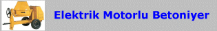 Elektrik Motorlu Betoniyer
