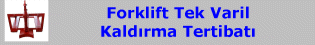 Tek Varil Kaldırma Forklift Tertibatı