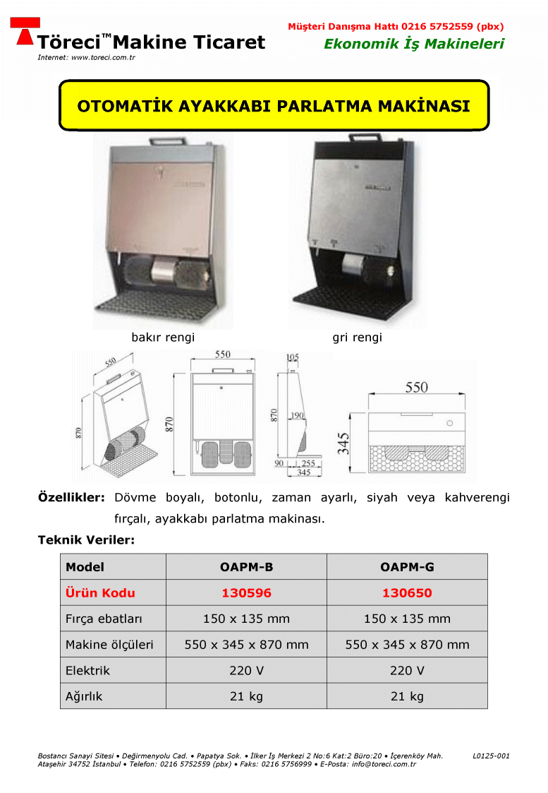 Çift fırçalı aydınlatmalı otomatik ayakkabı parlatma makinası.