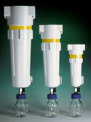 15 - 192 m3/saat kapasiteli vakum pompaları için bakteri filtre.