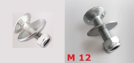 M8, M10 ve M12 çelik koko civatalar.