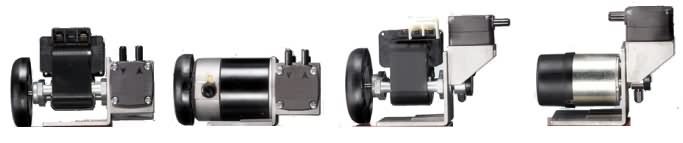 8 - 17 litre/dakika kapasiteli 12 / 24 / 220 V motorlu mini diyaframlı vakum pompası.